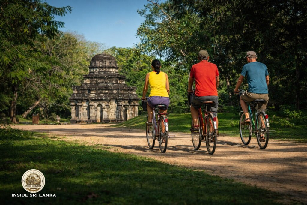 cycling in polonnaruwa ancient city