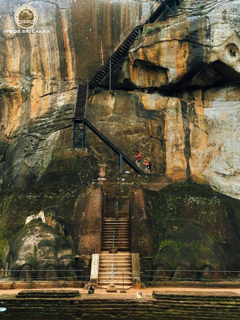 Lion’s Entrance sigirya inside sri lanka