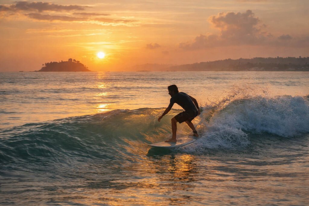 surfing weligama
