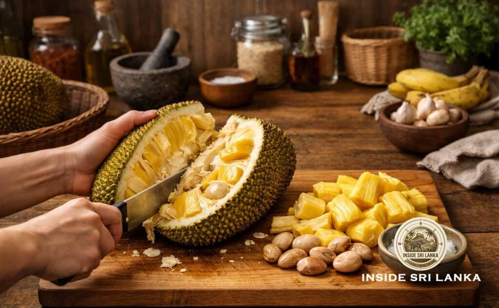 Preparing the Jackfruit